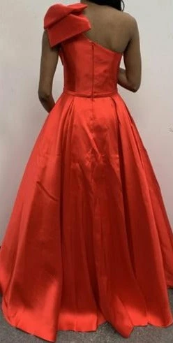 JVN By Jovani Jovani JVN4355 Long Pleated Ballgown One Shoulder Prom Dress Pockets Bow 11 JVN By Jovani Jovani JVN4355 Long Pleated Ballgown One Shoulder Prom Dress Pockets Bow