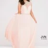 In Stock Jovani JVN 48641 Size 12 Blush Long A Line Formal Dress Embellished Gown Backless Dresses