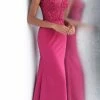 In Stock Jovani JVN 64122 Raspberry Size 4 Prom Dress Pageant Gown Formal Evening