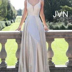 In Stock Long Sleeve Dresses Jovani JVN67050 Size 8 Long A Line Shimmer Prom Dress Blue V Neck 17 In Stock Long Sleeve Dresses Jovani JVN67050 Size 8 Long A Line Shimmer Prom Dress Blue V Neck