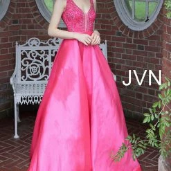 In Stock Ballgown Dresses Jovani JVN67198 Royal Size 20 Prom Dress A Line Ballgown Plus Size Royal