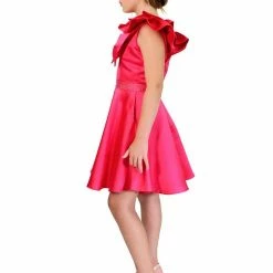 Marc Defang K6013 Short A Line Girls Pageant Cocktail Dress Interview Bow
