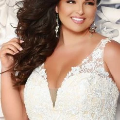 Discontinued Tease Prom TE1927 A Line Lace Plus Sized Prom Dress Evening Gown Ballgown Dresses