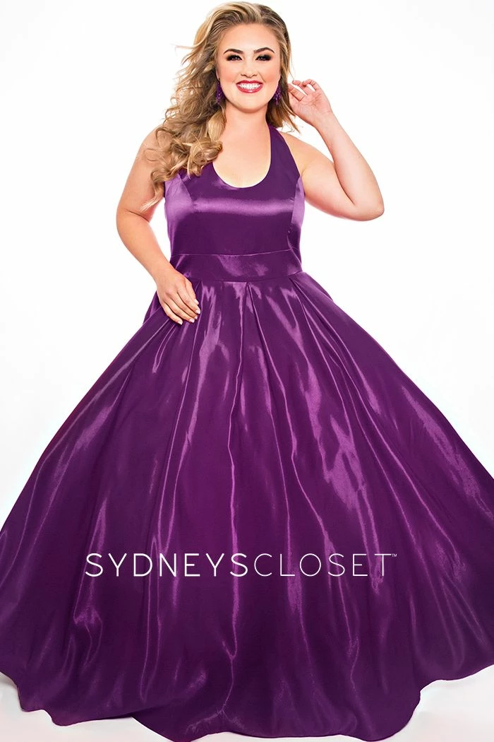 Discontinued Sydneys Closet SC 7293 Scoop Neckline Open Back A Line Prom Dress Satin Long Formal Long Sleeve Dresses 7 Discontinued Sydneys Closet SC 7293 Scoop Neckline Open Back A Line Prom Dress Satin Long Formal Long Sleeve Dresses