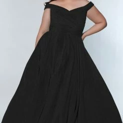 Sydney's Closet SC7321 Plus Sized Prom Dress Off The Shoulder A Line SC 7321 17 Sydney's Closet SC7321 Plus Sized Prom Dress Off The Shoulder A Line SC 7321