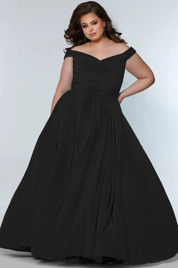 Sydney's Closet SC7321 Plus Sized Prom Dress Off The Shoulder A Line SC 7321 10 Sydney's Closet SC7321 Plus Sized Prom Dress Off The Shoulder A Line SC 7321