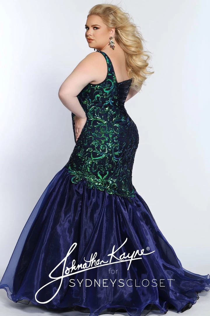Johnathan Kayne For Sydney's Closet JK 2101 Plus Sized Mermaid Prom Dress JK2101 Mermaid Dresses 9 Johnathan Kayne For Sydney's Closet JK 2101 Plus Sized Mermaid Prom Dress JK2101 Mermaid Dresses