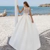Ballgown Dresses White One Bridal LIA Pronovias Wedding Dress Lace Back High Neck Bohemian Gown 1 Ballgown Dresses White One Bridal LIA Pronovias Wedding Dress Lace Back High Neck Bohemian Gown