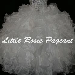 In Stock Little Rosie LR2175 Size 12 Purple Girls Glitz Pageant Dress Corset Ruffle Ballgown Skirt