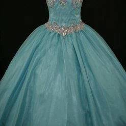In Stock Little Rosie 2303 Size 12 Sheer High Neck Girls Glitz Pageant Dress Ballgown Skirt