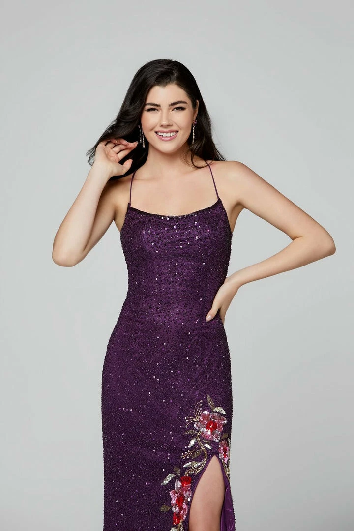 In Stock Primavera Couture 3427 Size 4, 10 Royal Blue Sequin Beaded Prom Dress Floral Slit Details 16 In Stock Primavera Couture 3427 Size 4, 10 Royal Blue Sequin Beaded Prom Dress Floral Slit Details