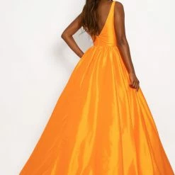 In Stock Johnathan Kayne 2225 Size 8 Long A Line Prom Dress V Neckline Ballgown Dresses