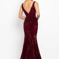 In Stock Johnathan Kayne 2237 Sz 4 Sequin Stretch Velvet Mermaid Prom Dress Pageant Gown