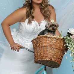 Sydney's Closet SC5243 V Neckline A Line Wedding Dress Plus Sized Sequin Tulle SC 5243 Celine