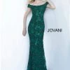 Jovani 1910 Off The Shoulder Embellished Evening Gown Mother Of The Bride Groom Dress