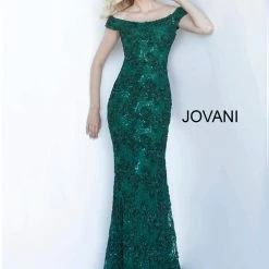 Jovani 1910 Off The Shoulder Embellished Evening Gown Mother Of The Bride Groom Dress
