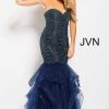 In Stock Jovani JVN60604 Size 8 Embellished Mermaid Ruffle Prom Dress Pageant