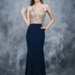 In Stock Nina Canacci 2130 Size 4 Fitted Halter Lace Prom Dress Formal Gown Red/Gold, Navy/Gold Backless Dresses 13 In Stock Nina Canacci 2130 Size 4 Fitted Halter Lace Prom Dress Formal Gown Red/Gold, Navy/Gold Backless Dresses