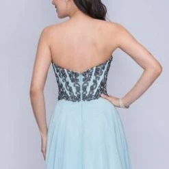 In Stock Nina Canacci 3140 Size 6 Long A Line Corset Prom Dress Strapless Formal Gown