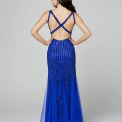 In Stock Primavera Couture 3474 Size 00, 8 Sequin Mermaid Prom Dress Pageant Gown