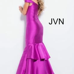 In Stock Jovani JVN 59261 Size 6 Off The Shoulder Mermaid Prom Dress Violet Pageant Gown Mermaid Dresses 9 In Stock Jovani JVN 59261 Size 6 Off The Shoulder Mermaid Prom Dress Violet Pageant Gown Mermaid Dresses