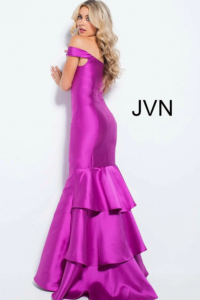 In Stock Jovani JVN 59261 Size 6 Off The Shoulder Mermaid Prom Dress Violet Pageant Gown Mermaid Dresses 5 In Stock Jovani JVN 59261 Size 6 Off The Shoulder Mermaid Prom Dress Violet Pageant Gown Mermaid Dresses
