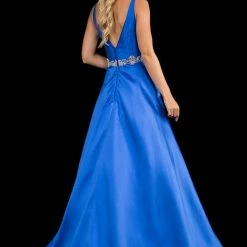In Stock Nina Canacci 2297 Size 6 Royal Plunging Neckline A Line Prom Dress Formal Evening Gown Ballgown Dresses