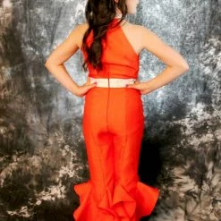 In Stock Marc Defang K8032 Size 10 Girls Jumpsuit Cape Crystal Cuff Choker Pageant Fun Fashion Jumpsuits & Rompers