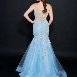 In Stock Mermaid Dresses Nina Canacci 9120 Size 2,6,10 Long Shimmer Lace Mermaid Prom Dress Pageant Gown Backless Corset