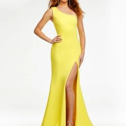 Ashleylauren Ashley Lauren 11119 One Shoulder Evening Gown With Lace Up Back 17 Ashleylauren Ashley Lauren 11119 One Shoulder Evening Gown With Lace Up Back