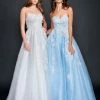 Nina Canacci 9137 Lace Ballgown Prom Dress Wedding Gown Strapless Sweetheart Neckline Ballgown Dresses