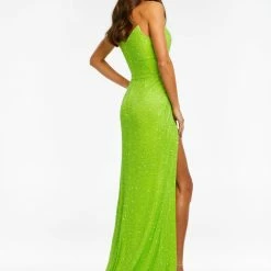 Ashleylauren Ashley Lauren 11188 Strapless Plunging Neckline Evening Gown With Slit 24 Ashleylauren Ashley Lauren 11188 Strapless Plunging Neckline Evening Gown With Slit