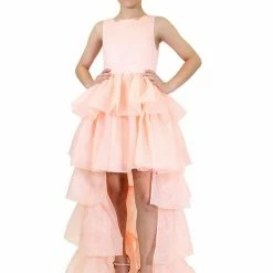 Marc Defang 5027 Girls High Neck Ruffle High Low Detachable Skirt Pageant Dress 20 Marc Defang 5027 Girls High Neck Ruffle High Low Detachable Skirt Pageant Dress