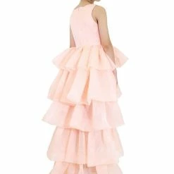 Marc Defang 5027 Girls High Neck Ruffle High Low Detachable Skirt Pageant Dress 25 Marc Defang 5027 Girls High Neck Ruffle High Low Detachable Skirt Pageant Dress