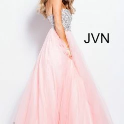 JVN By Jovani Jovani JVN52131 Prom Dress Ballgown Embellished Bodice Tulle Skirt Pageant Dresses Ballgown Dresses