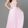 In Stock Nina Canacci 1260 Size 2 Long A Line Strapless Pink Prom Dress Embellished Top