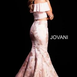 In Stock Jovani 59666 Two Piece Metallic Mermaid Size 6 Prom Dress Pageant Gown Mermaid Dresses 9 In Stock Jovani 59666 Two Piece Metallic Mermaid Size 6 Prom Dress Pageant Gown Mermaid Dresses