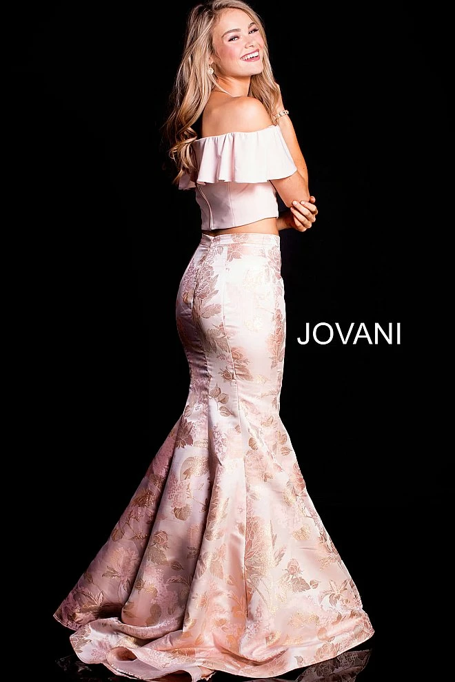In Stock Jovani 59666 Two Piece Metallic Mermaid Size 6 Prom Dress Pageant Gown Mermaid Dresses 6 In Stock Jovani 59666 Two Piece Metallic Mermaid Size 6 Prom Dress Pageant Gown Mermaid Dresses
