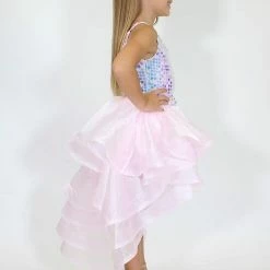 Marc Defang 5002 High Low Sequin Girls Pageant Romper Layered Detachable Overskirt 27 Marc Defang 5002 High Low Sequin Girls Pageant Romper Layered Detachable Overskirt