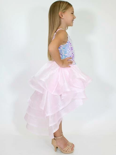 Marc Defang 5002 High Low Sequin Girls Pageant Romper Layered Detachable Overskirt 11 Marc Defang 5002 High Low Sequin Girls Pageant Romper Layered Detachable Overskirt