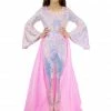 Jumpsuits & Rompers Marc Defang K8004 Kids Sequin Bell Sleeve Jumpsuit Overskirt Pageant Fun Fashion