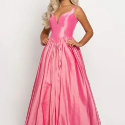 In Stock Johnathan Kayne 2225 Size 8 Long A Line Prom Dress V Neckline Ballgown Dresses