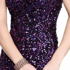 In Stock Primavera Couture 9513 Long Fitted Sequin Prom Dress Slit Plus Size Gown Pageant Size 16