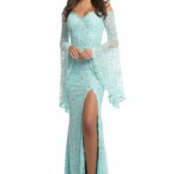 Discontinued Johnathan Kayne 8249 Long Lace Bell Sleeve Formal Dress Slit Pageant Gown Long Sleeve Dresses 17 Discontinued Johnathan Kayne 8249 Long Lace Bell Sleeve Formal Dress Slit Pageant Gown Long Sleeve Dresses