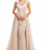 Johnathan Kayne Bridal B105 3D Flower Lace Bridal Gown Overskirt Wedding Dress High Neck 2 Johnathan Kayne Bridal B105 3D Flower Lace Bridal Gown Overskirt Wedding Dress High Neck