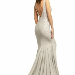 Johnathan Kayne 9213 Crystal Embellished Long Fitted Prom Dress Evening Gown