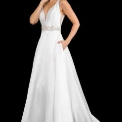 In Stock Nina Canacci 2297 Size 4 Plunging Neckline A Line Prom Dress Formal Evening Gown Ballgown Dresses