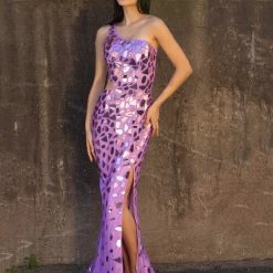 Sequin Dresses Primavera Couture 3623 Long Cut Glass One Shoulder Prom Dress Pageant Gown Slit 78 Sequin Dresses Primavera Couture 3623 Long Cut Glass One Shoulder Prom Dress Pageant Gown Slit