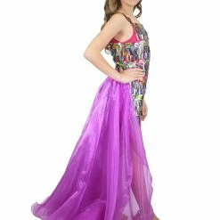 Marc Defang 5010 Short Girls Sequin Romper Fun Fashion Overskirt Pageant Kids