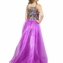 Marc Defang 5010 Short Girls Sequin Romper Fun Fashion Overskirt Pageant Kids